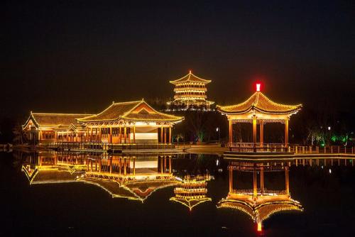 景區(qū)古建筑夜景亮化